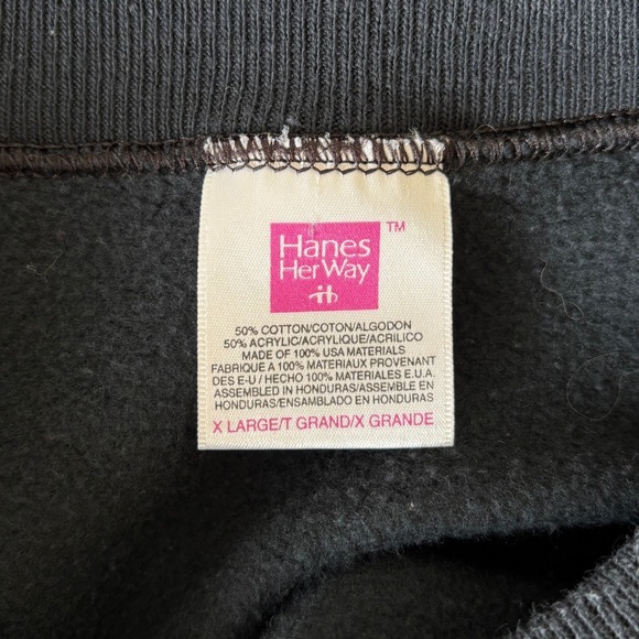 Vintage Halloween Sweatshirt Women's XL Pumpkin Scarecrow Puff Paint Teacher - Picture 3 of 14